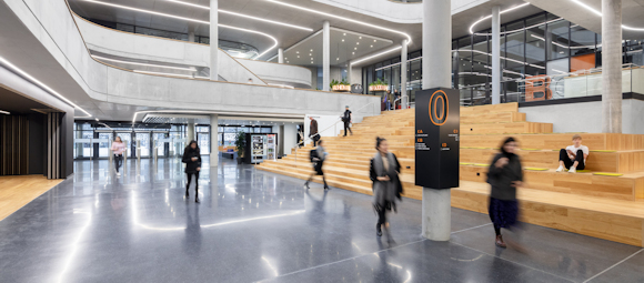 Grey-black Design Concrete for Zalando Headquarters in Berlin