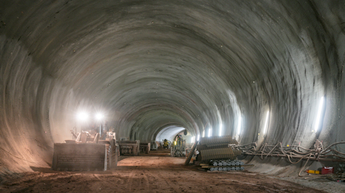 Bindemittel für den Tunnelbau
