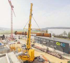 Cement production – "catch4climate" research project: Major progress in the construction of the CO2 capture facility in Mergelstetten (GER)