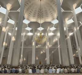 Dyckerhoff WEISS für die Säulen der drittgrößten Moschee der Welt